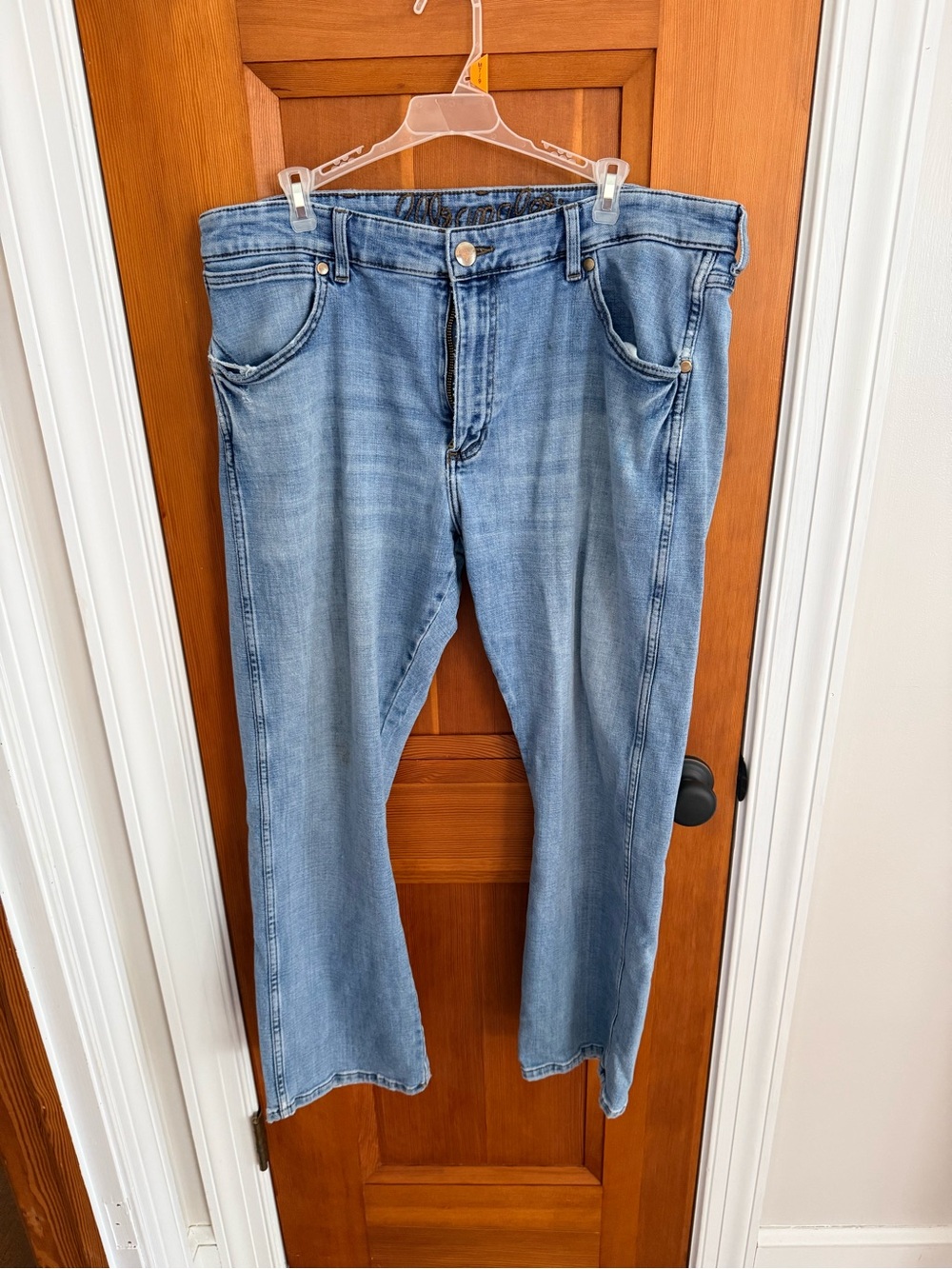 Wrangler Light Blue Bootcut Men's Jeans 36x30